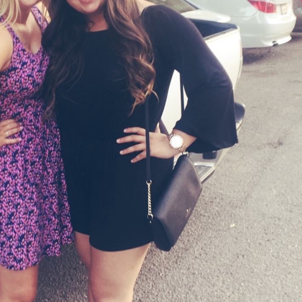 Great condition black long sleeve romper